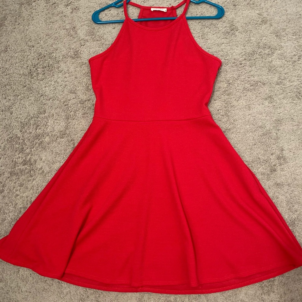 Red Halter Dress